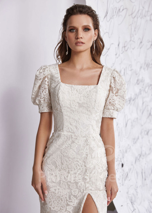 Krajkové šaty na svadbu LS974 2