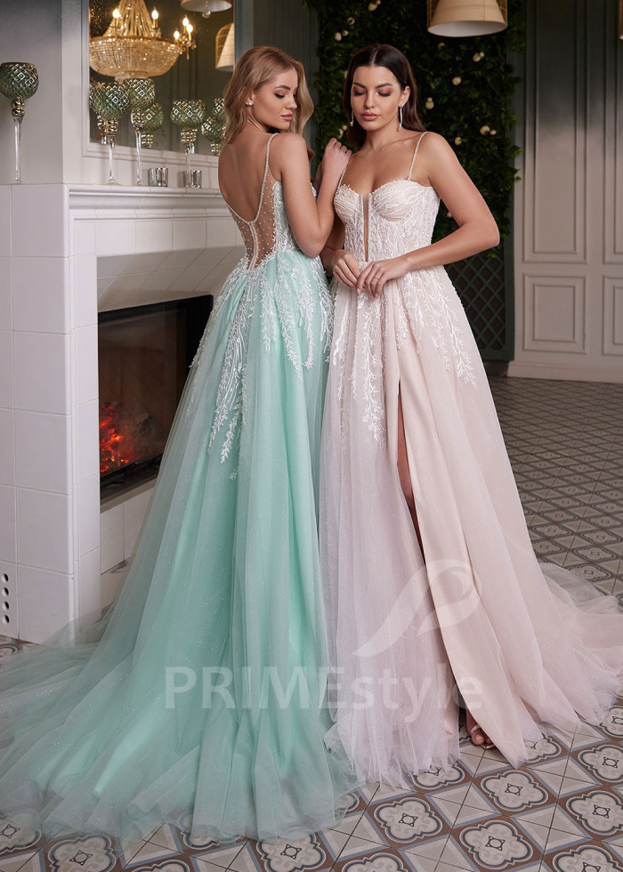 Čipkované šaty na ples LC2602