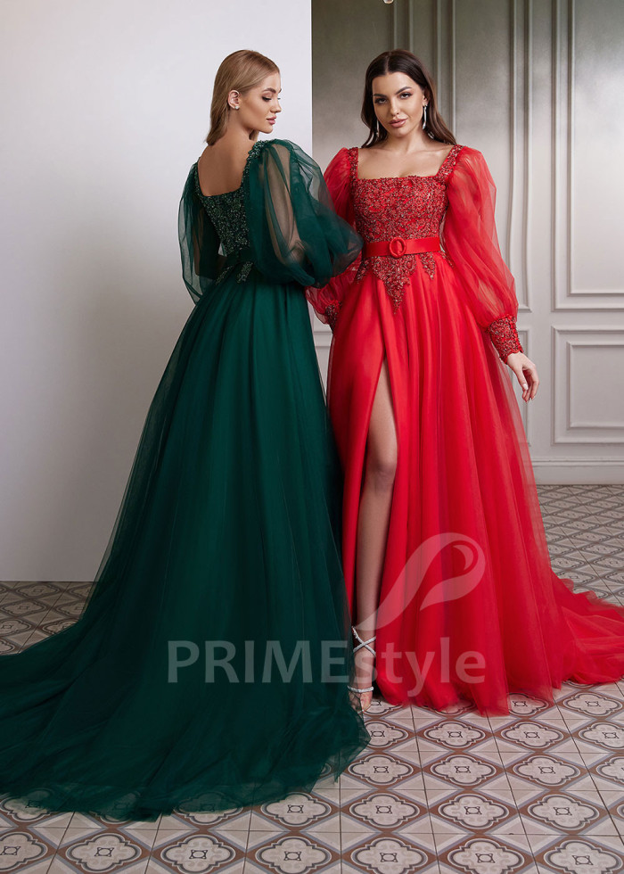 Čipkované šaty na ples LC2607