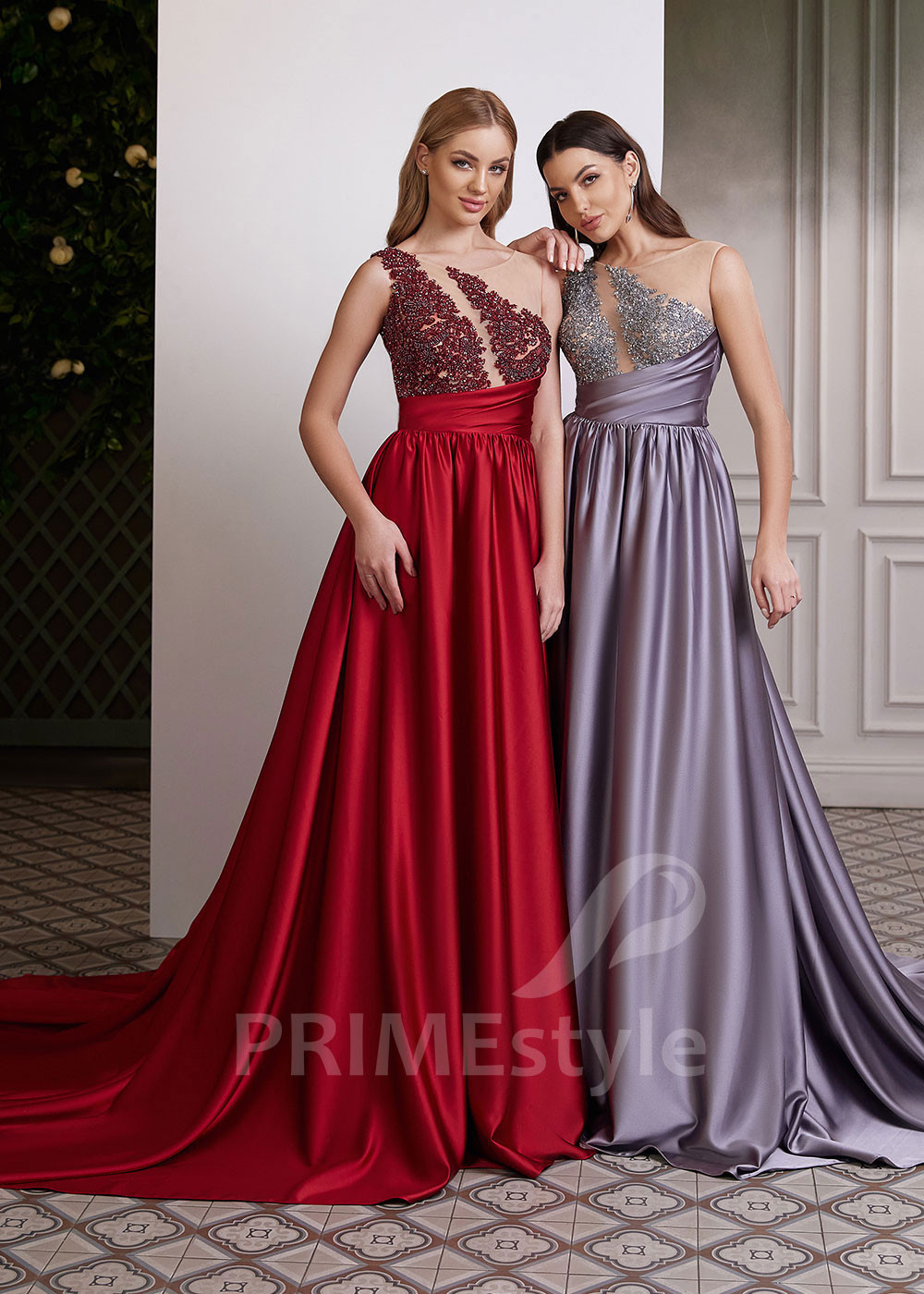 Originálne čipkované šaty na ples LC2617