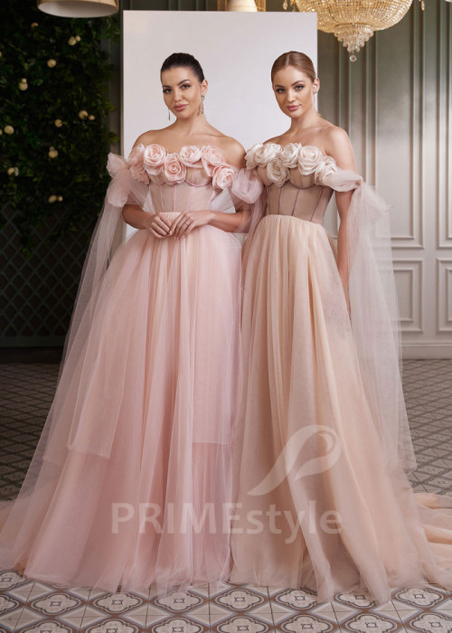 Kvetované šaty na svadbu LC2622