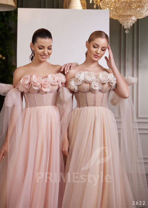 Kvetované šaty na svadbu LC2622 2