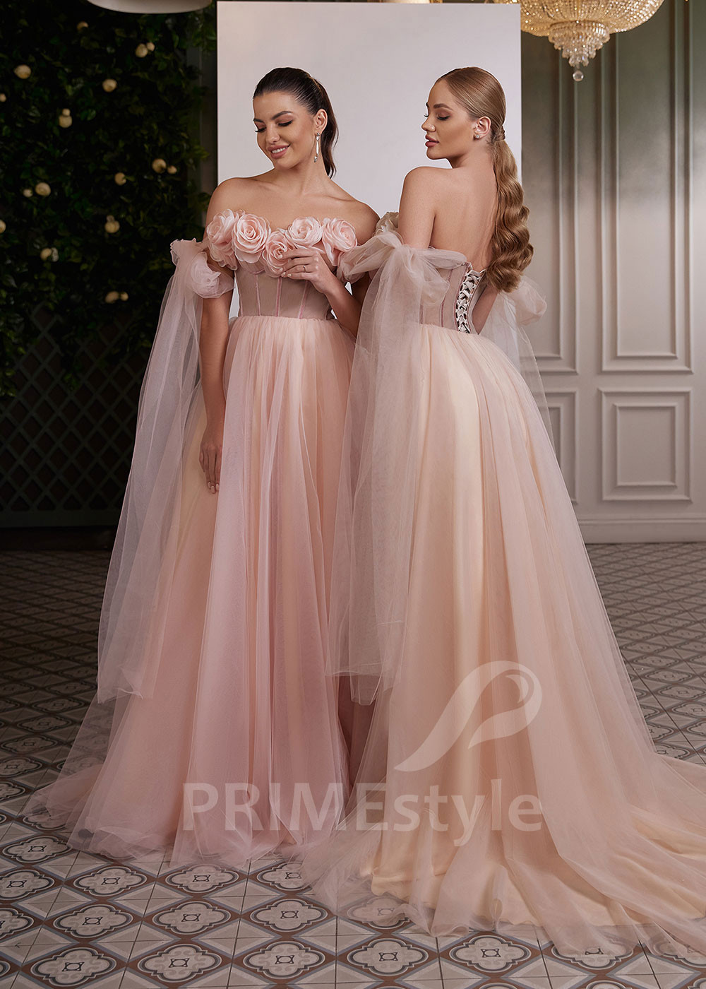 Kvetované šaty na svadbu LC2622