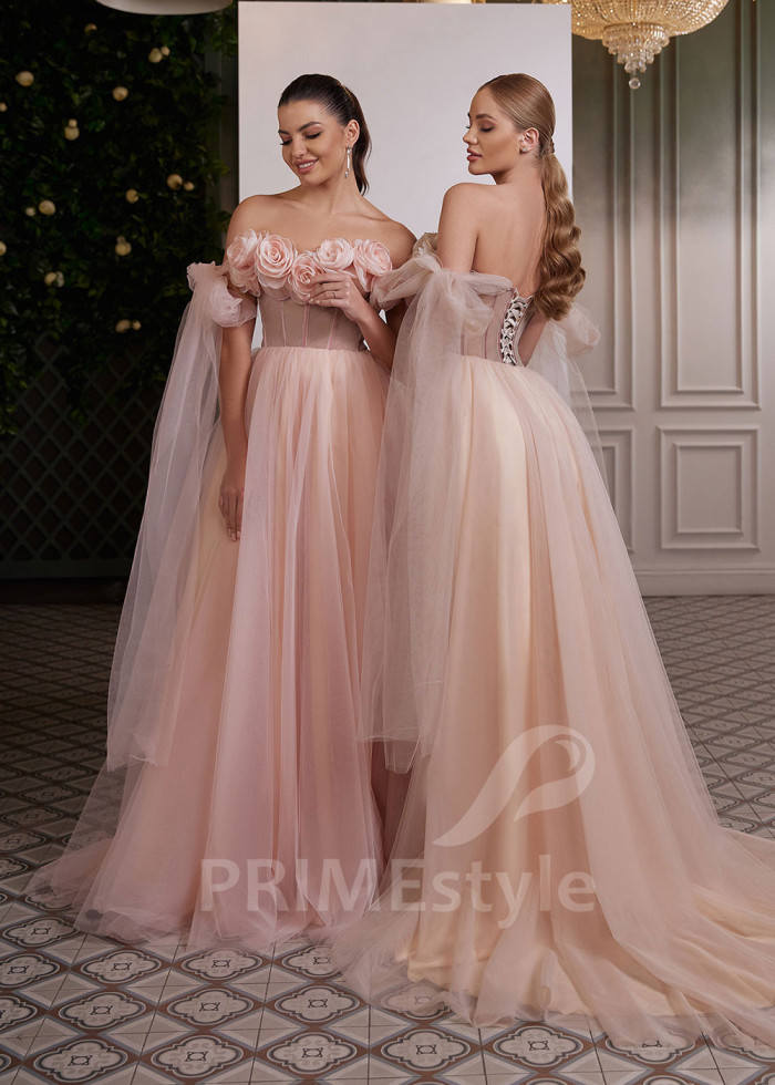 Kvetované šaty na svadbu LC2622