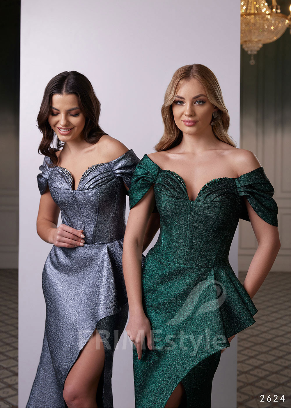 Extravagantné večerné šaty LC2624