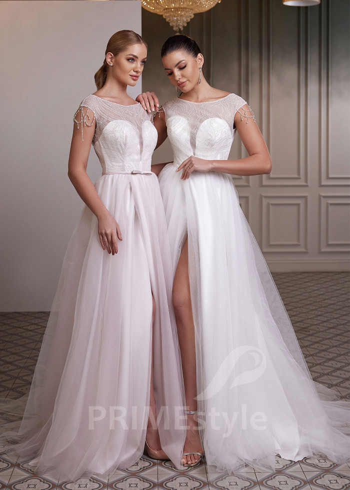 Jednoduché šaty na stužkovú LC2632