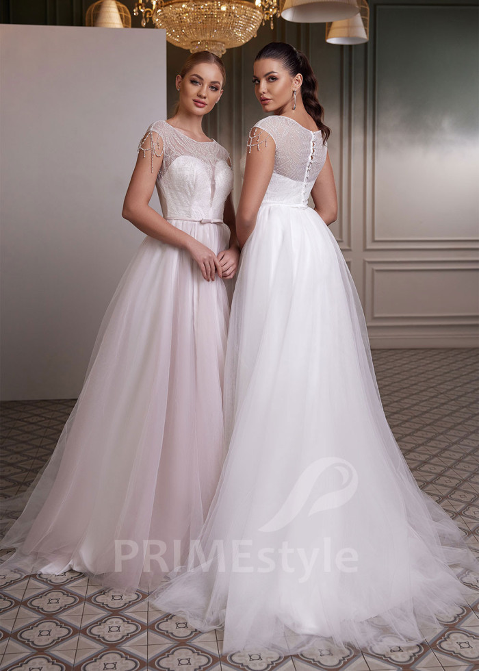 Jednoduché šaty na stužkovú LC2632