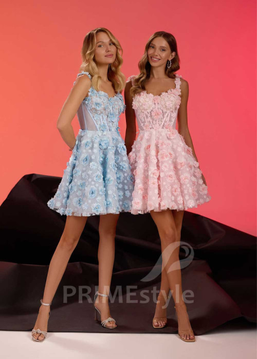 Luxusné krátke spoločenské šaty LS1001