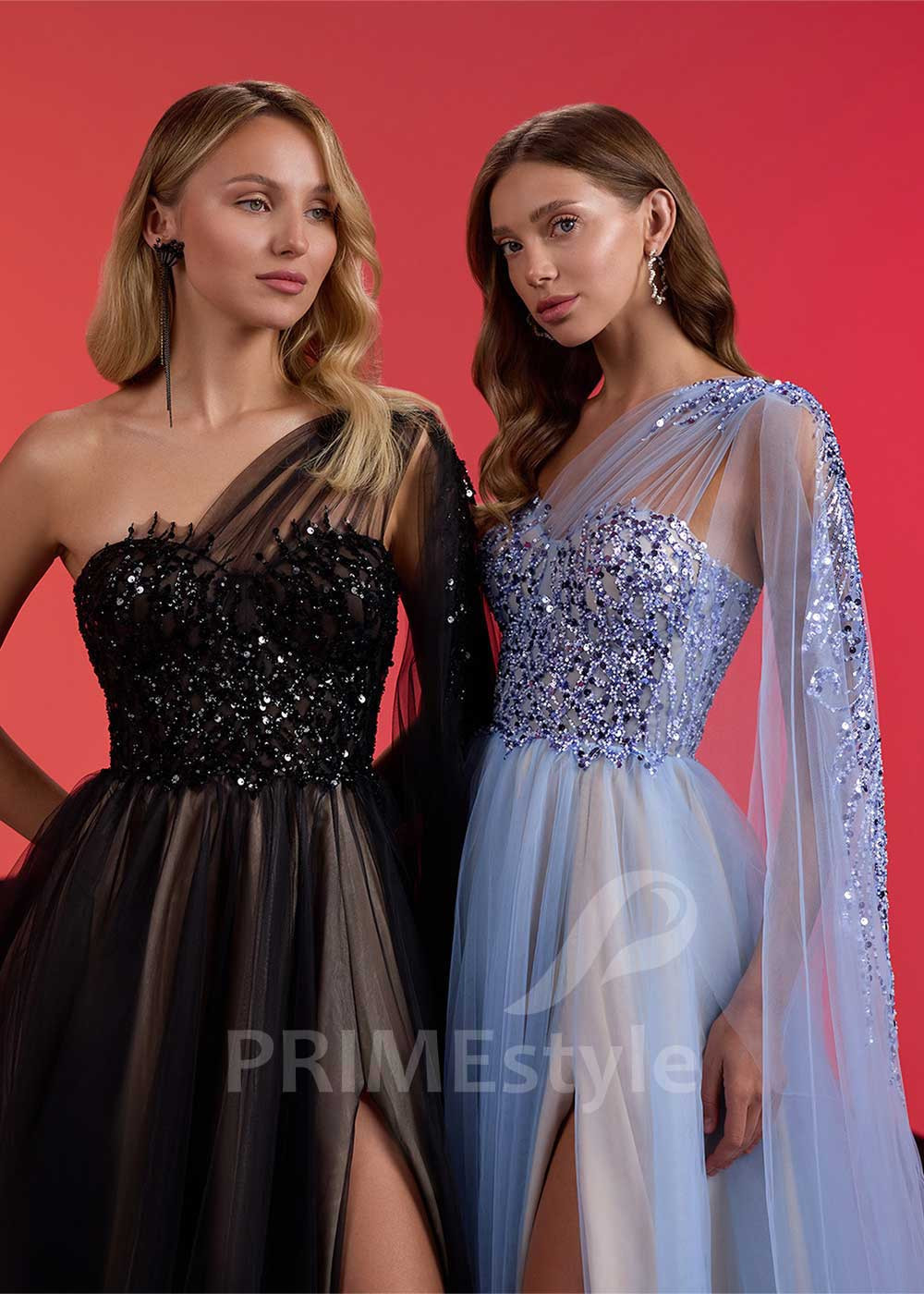 Asymetrické spoločenské šaty LS1002