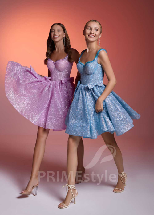 Slávnostné krátke spoločenské šaty LS1013