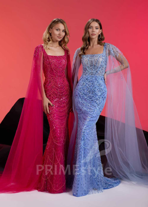 Luxusné trblietavé spoločenské šaty LS1015