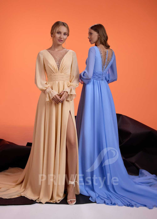 Šifónové šaty na svadbu LS1021