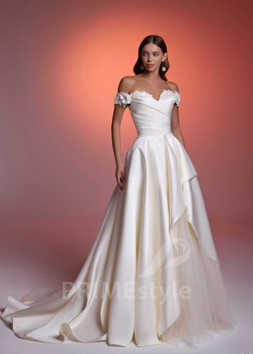 Popolnočné šaty pre nevestu LS1022