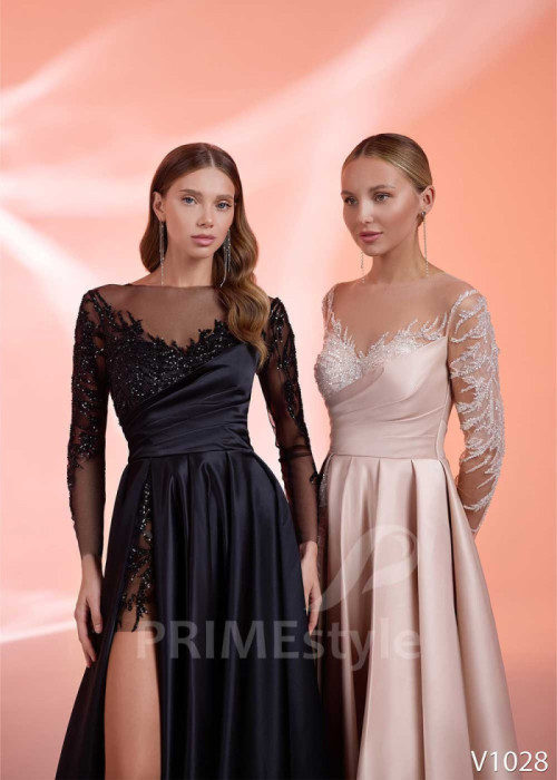 Spoločenské šaty s čipkou LS1028 2