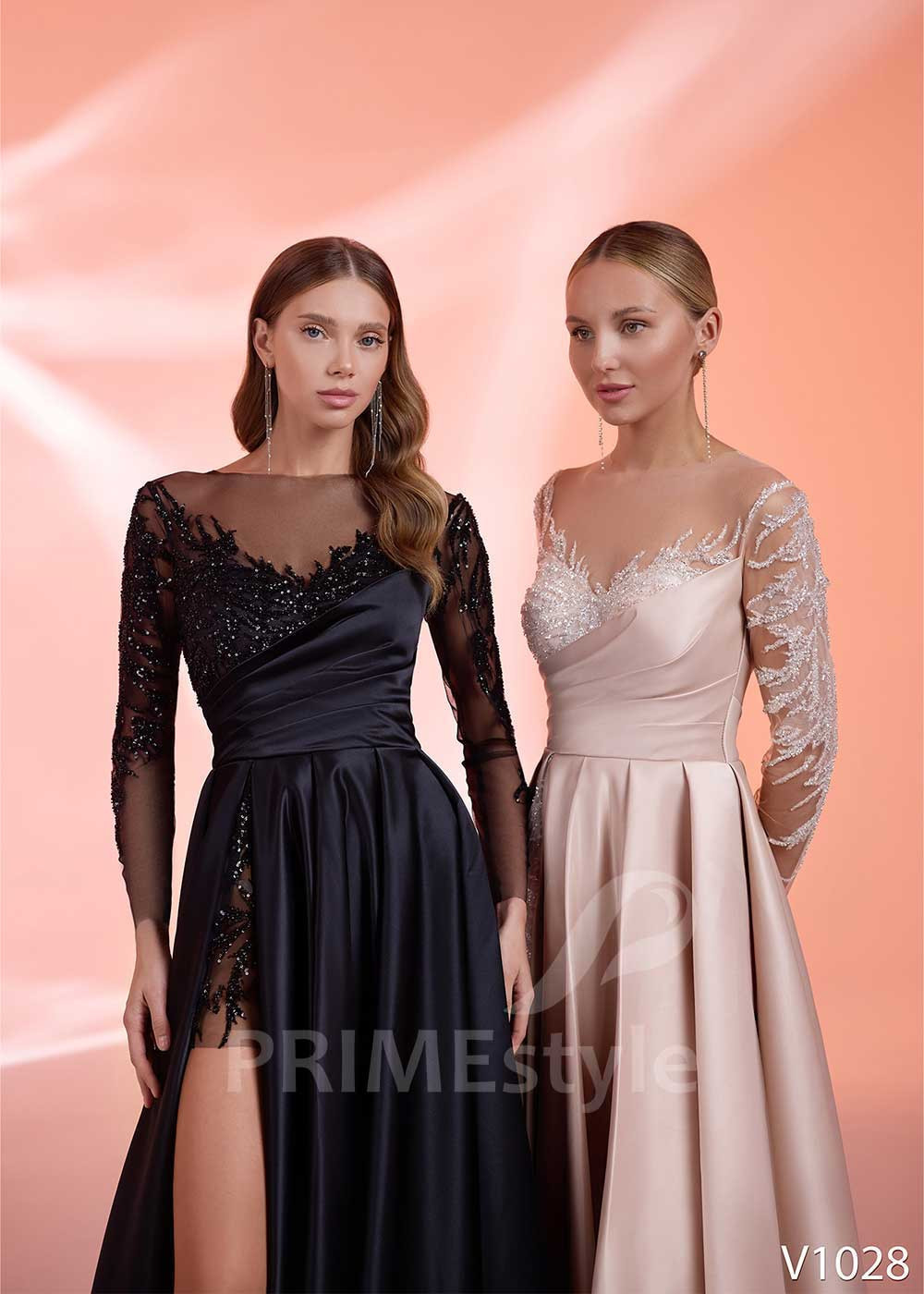 Spoločenské šaty s čipkou LS1028