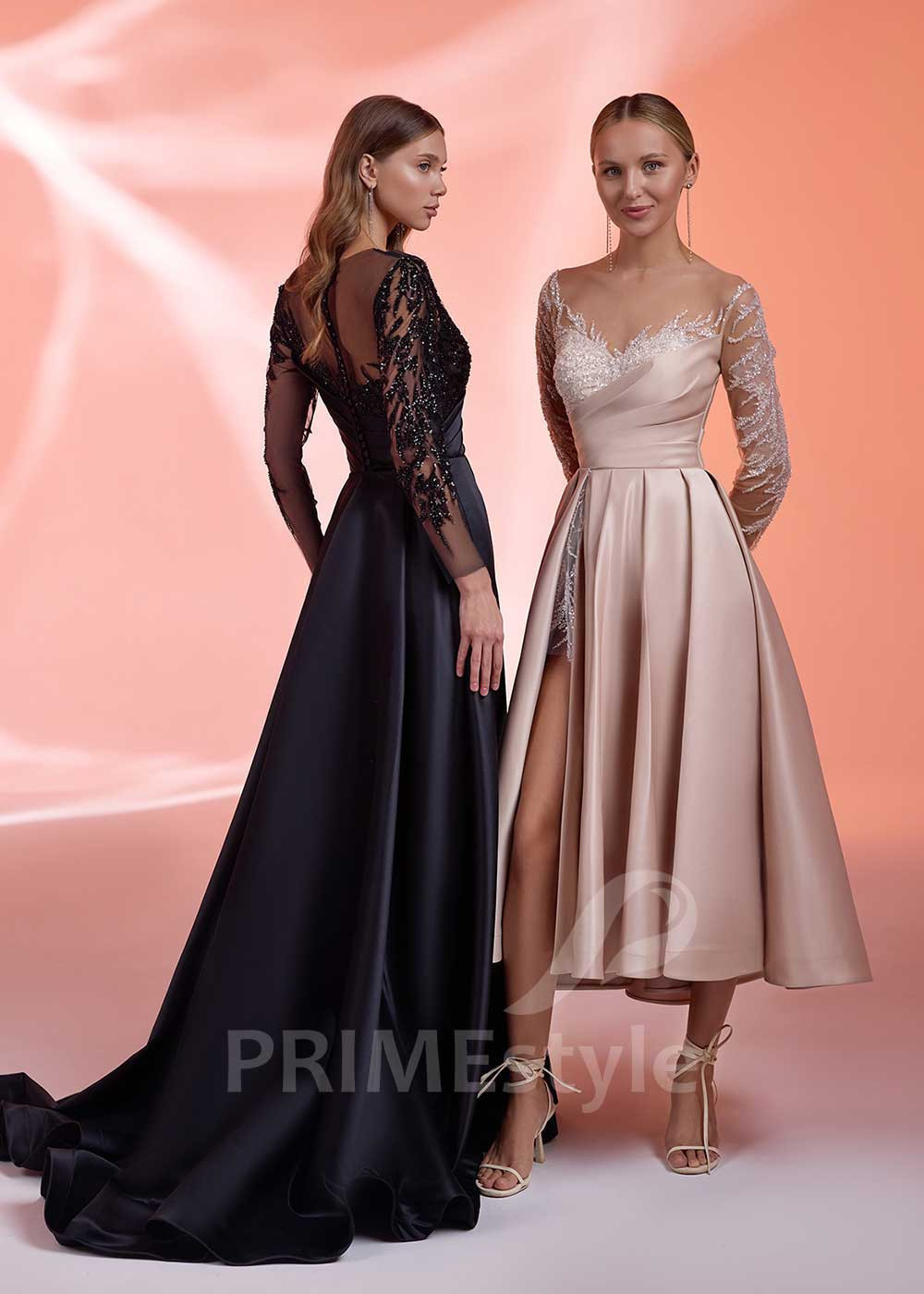 Spoločenské šaty s čipkou LS1028