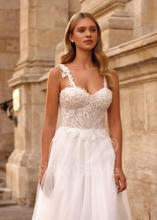 Svadobné šaty na ramienka Eloise 2