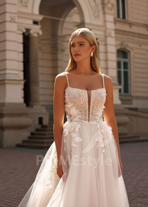 Svadobné šaty na ramienka Tiana 2