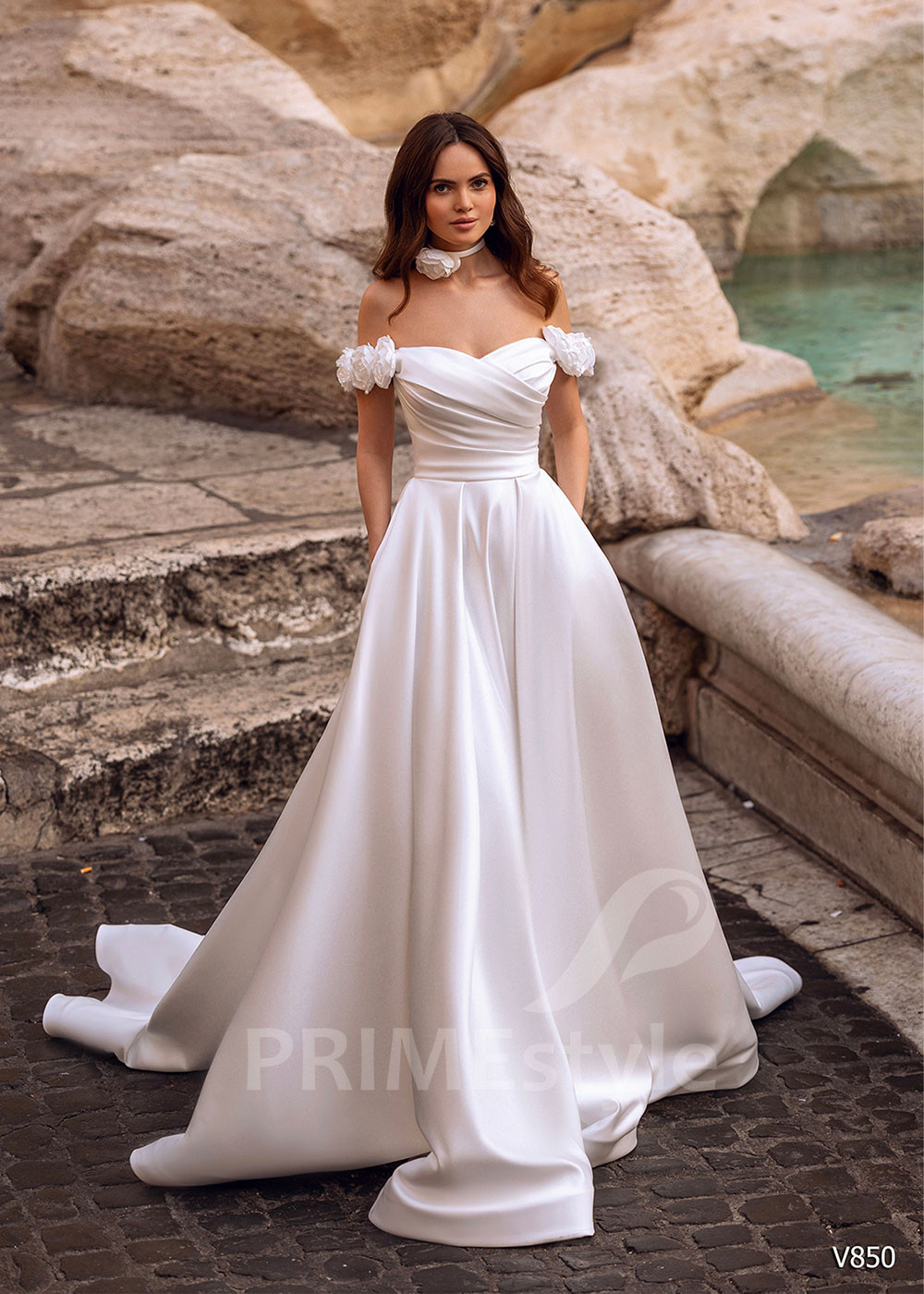 Elegantné romantické svadobné šaty LS850