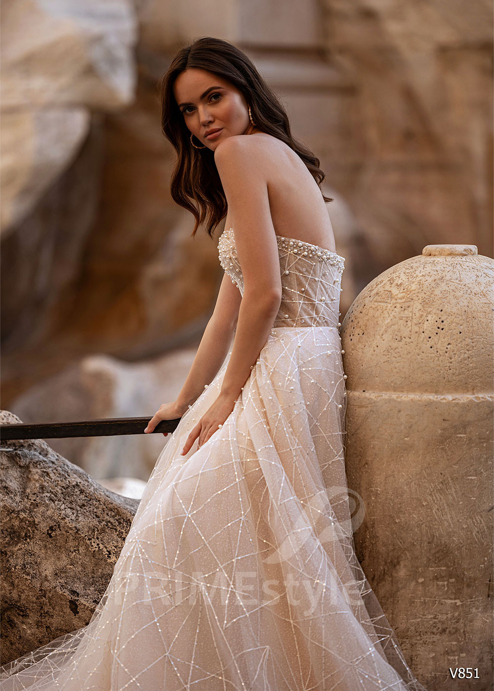 Luxusné romantické svadobné šaty LS851