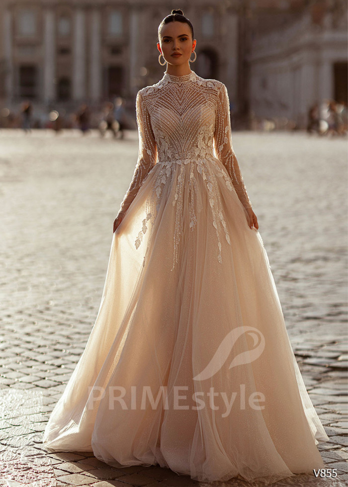 Luxusné elegantné svadobné šaty LS855