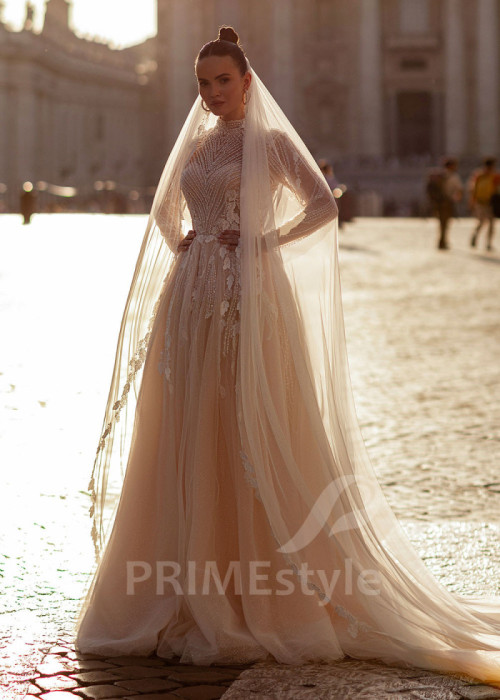 Luxusné elegantné svadobné šaty LS855 2