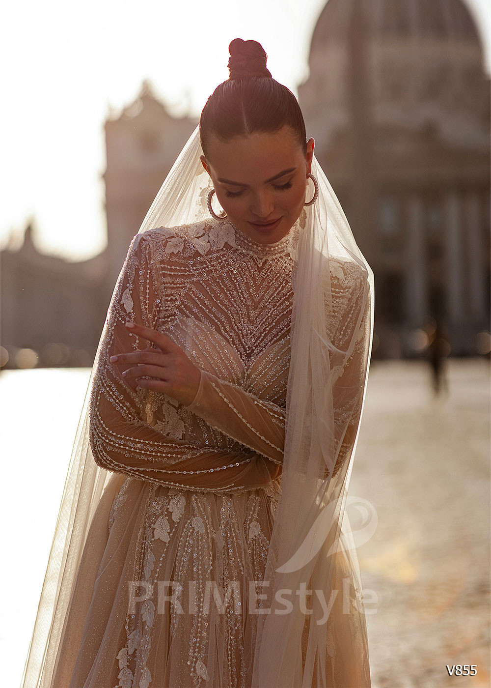 Luxusné elegantné svadobné šaty LS855