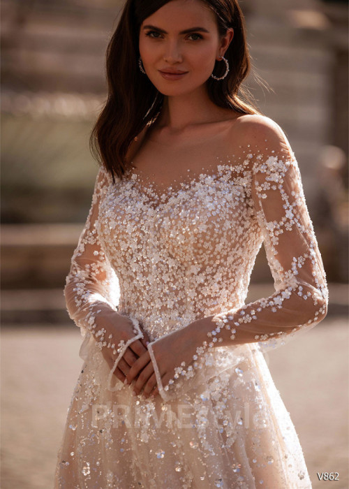 Luxusné princeznovské svadobné šaty LS862 2