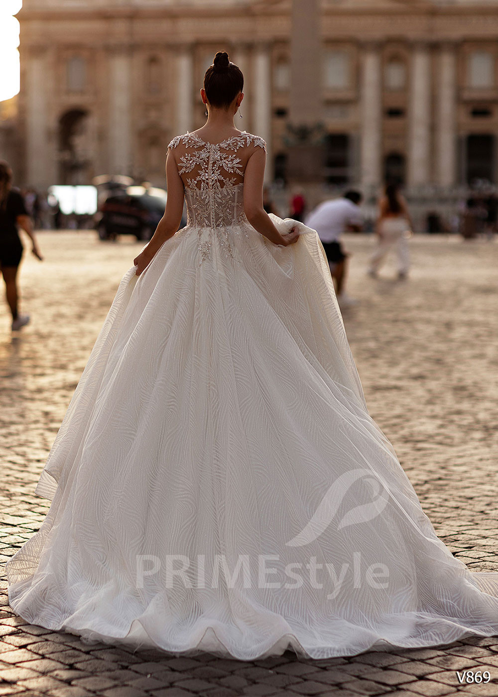 Extravagantné trblietavé svadobné...