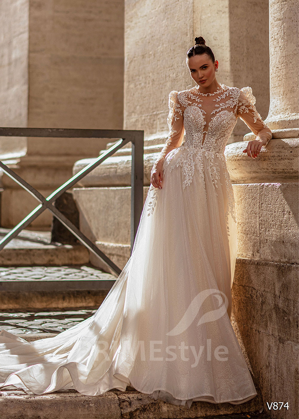 Luxusné princeznovské svadobné šaty LS874