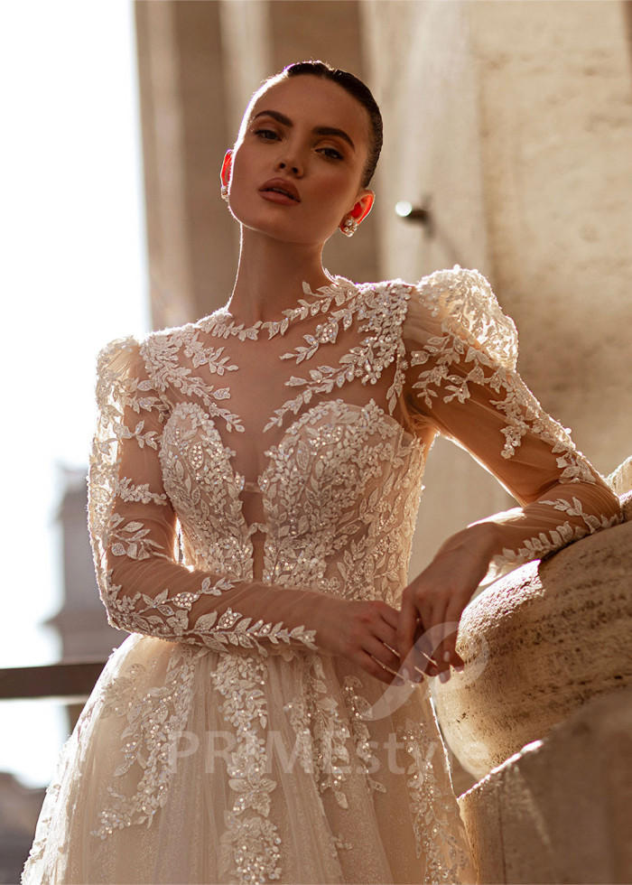 Luxusné princeznovské svadobné šaty LS874