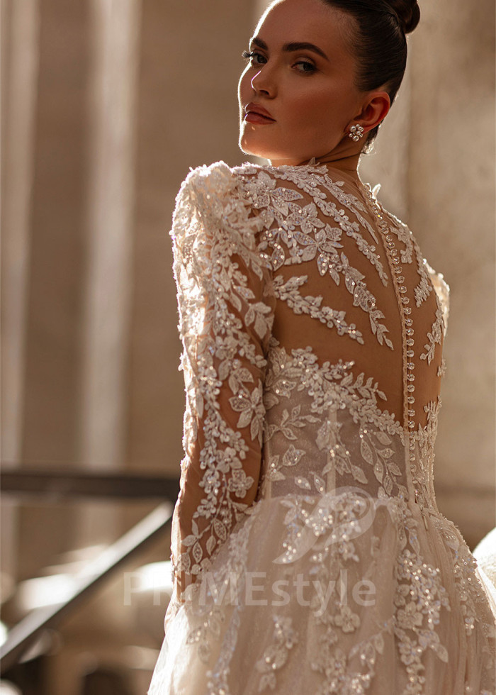 Luxusné princeznovské svadobné šaty LS874