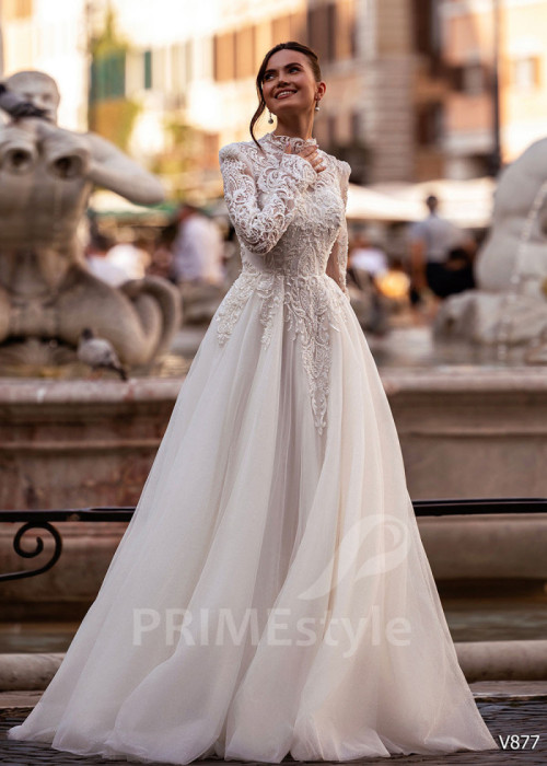 Luxusné princeznovské svadobné šaty LS877