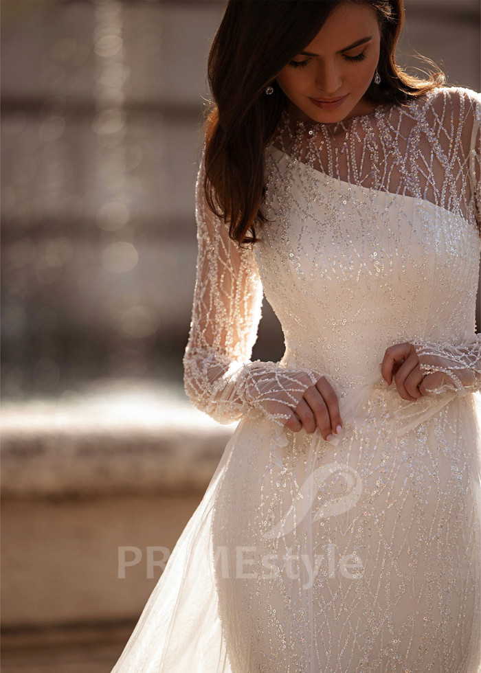 Elegantné asymetrické svadobné šaty LS878