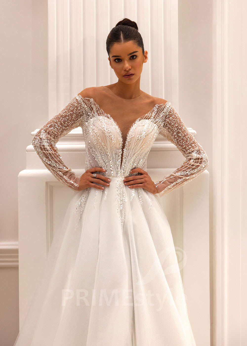 Extravagantné trblietavé svadobné...