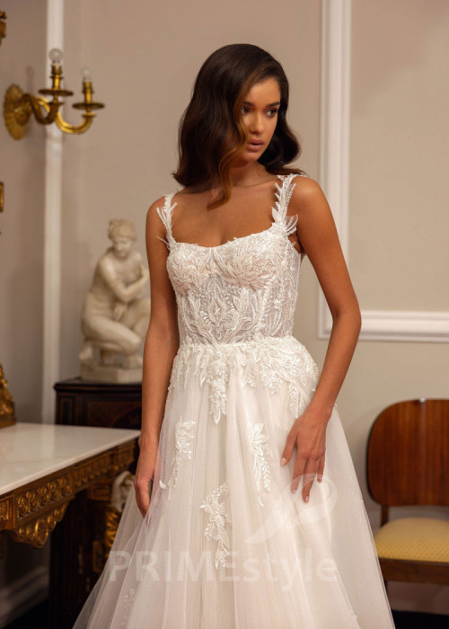 Luxusné čipkované svadobné šaty Erika 2