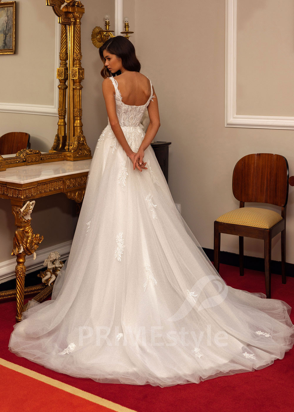 Luxusné čipkované svadobné šaty Erika