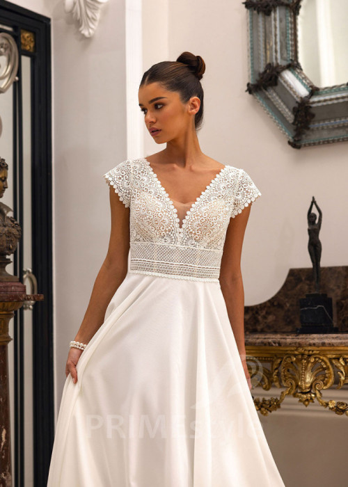 Jednoduché BOHO svadobné šaty Gloria 2