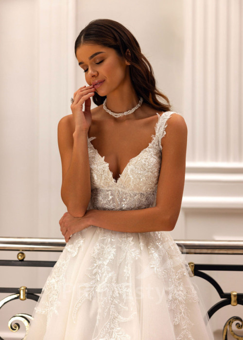 Luxusné čipkované svadobné šaty Sydney 2