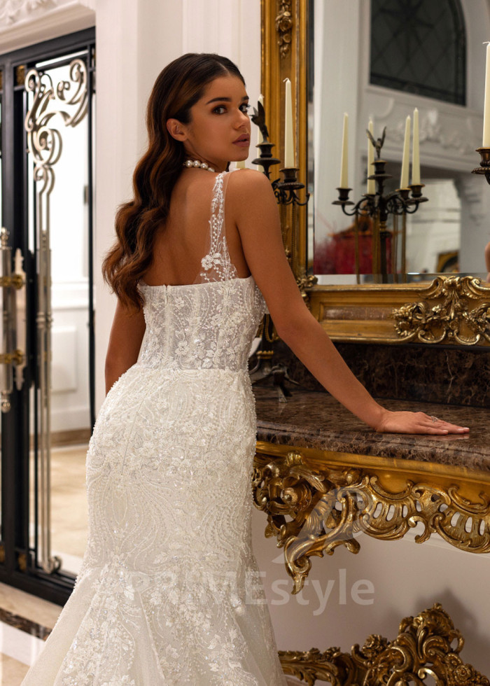 Luxusné kvetované svadobné šaty Tiffany