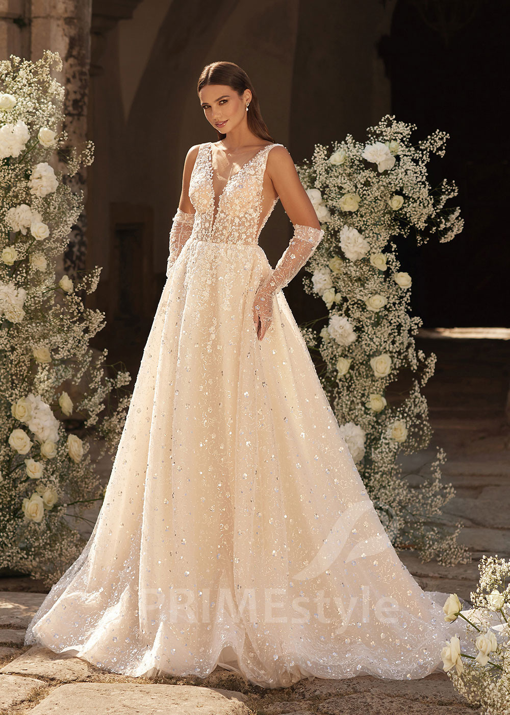 Luxusné princeznovské svadobné šaty LC2701