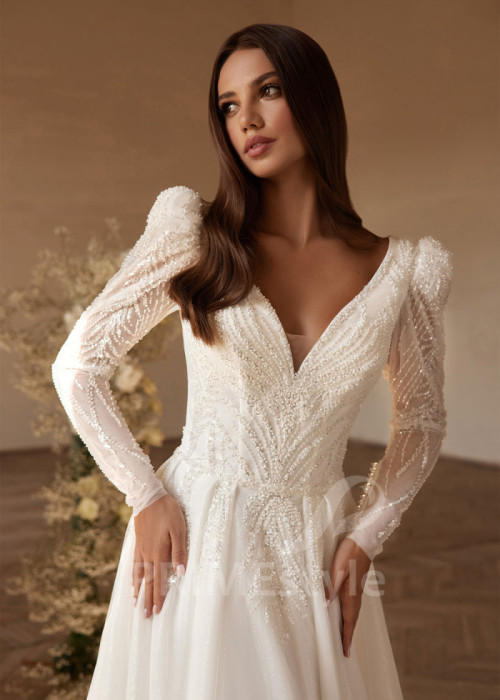 Luxusné princeznovské svadobné šaty LC2711 2