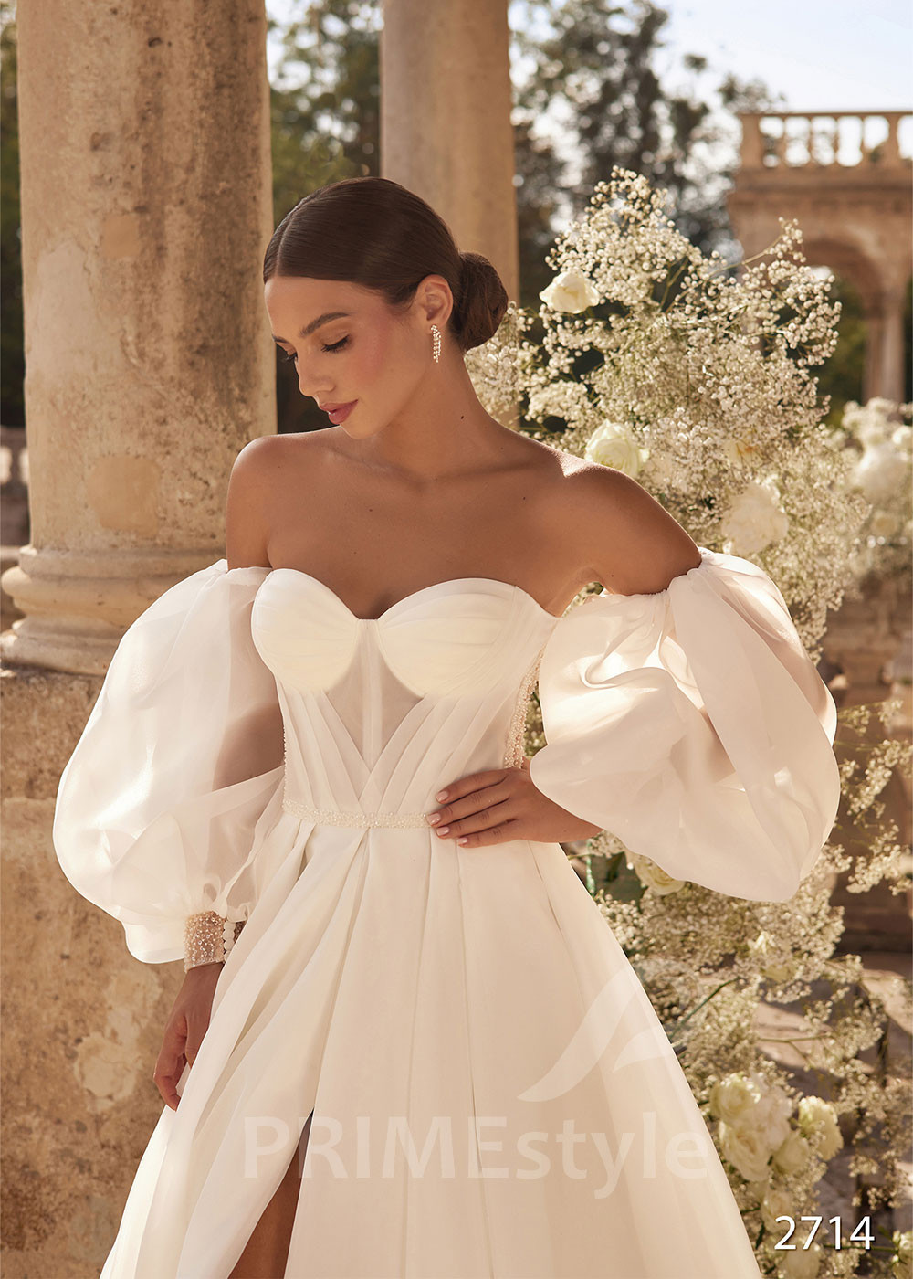 Extravagantné sexy svadobné šaty LC2714