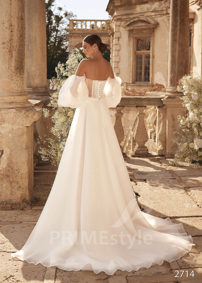 Extravagantné sexy svadobné šaty LC2714