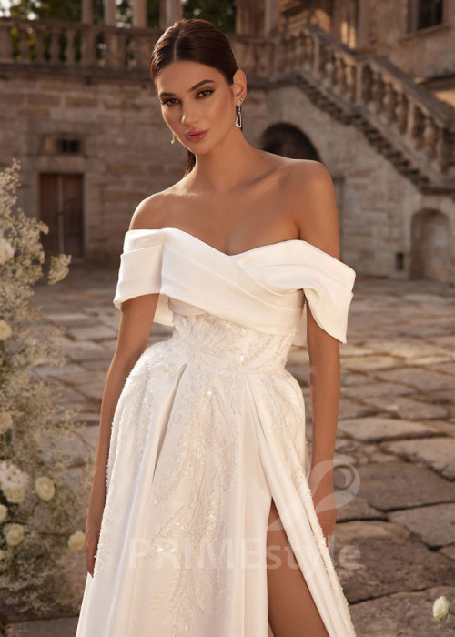 Extravagantné sexy svadobné šaty LC2716 2