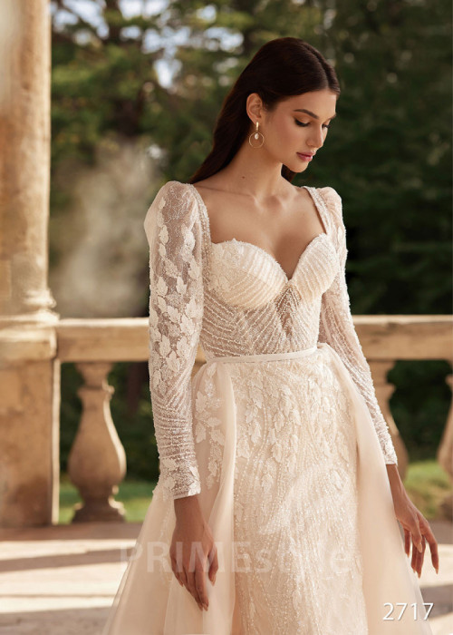 Luxusné trblietavé svadobné šaty LC2717 2