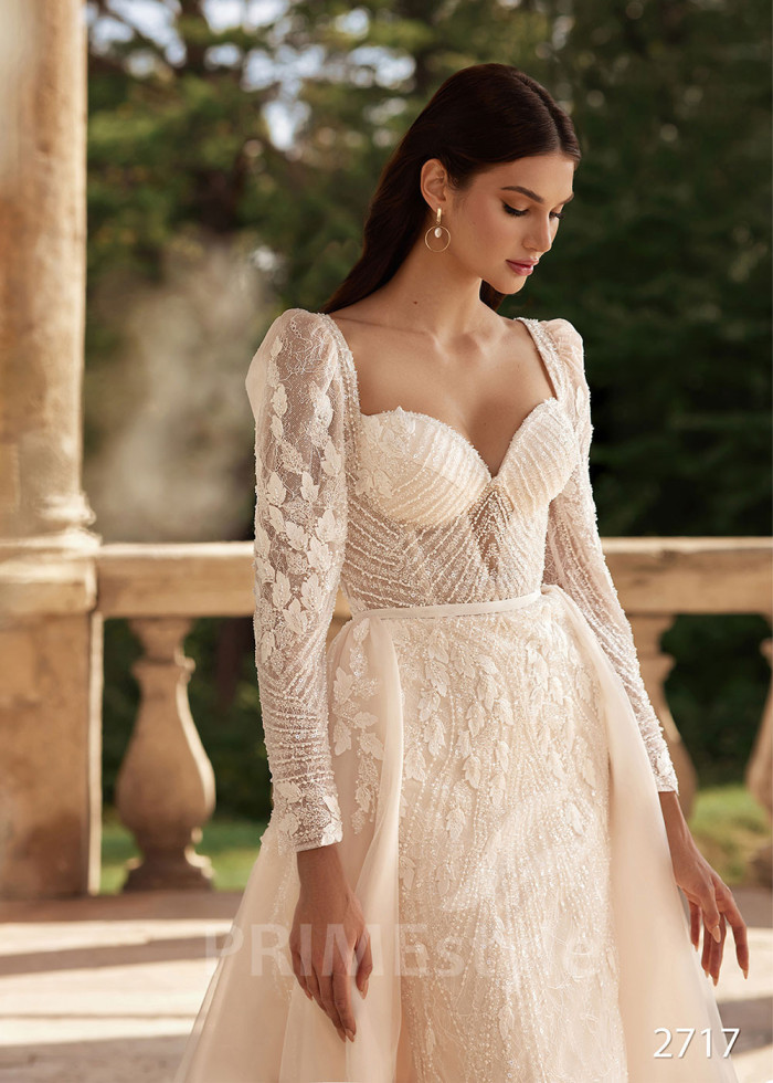 Luxusné trblietavé svadobné šaty LC2717