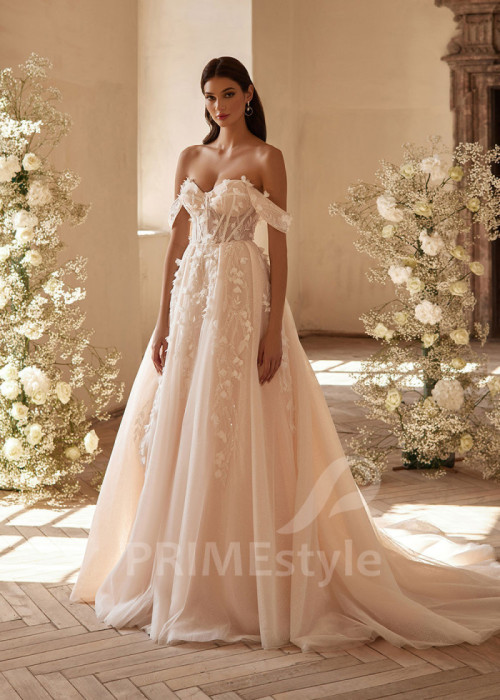 Luxusné romantické svadobné šaty LC2718