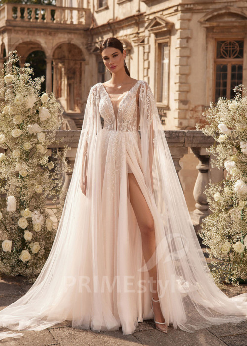 Extravagantné sexy svadobné šaty LC2721 2