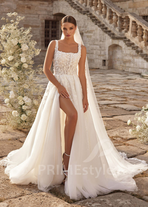 Luxusné romantické svadobné šaty LC2722 2